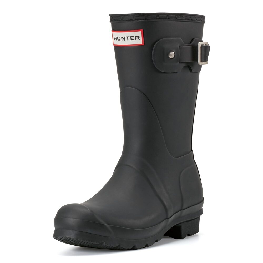 Hunter Women's Original Short Rain Boots, Navy, 11 Medium